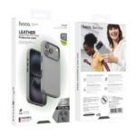 HOCO DG29 Leather Drop Protection Case iPhone 17 Pro Max - Dark Gray