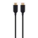 Belkin Gold Plated High-Speed HDMI Cable 2m with Ethernet 4K/Ultra HD Compatible (F3Y021) Black
