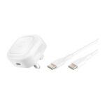 Belkin BoostCharge Compact 20W Wall Charger + USB-C to USB-C Cable (WCA009) White