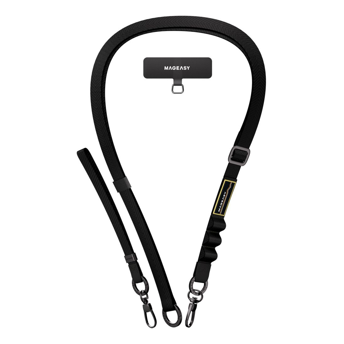 1772134587_5274.png MagEasy 2-in-1 Utility Strap Card 20mm For iPhone - Black - Image 1