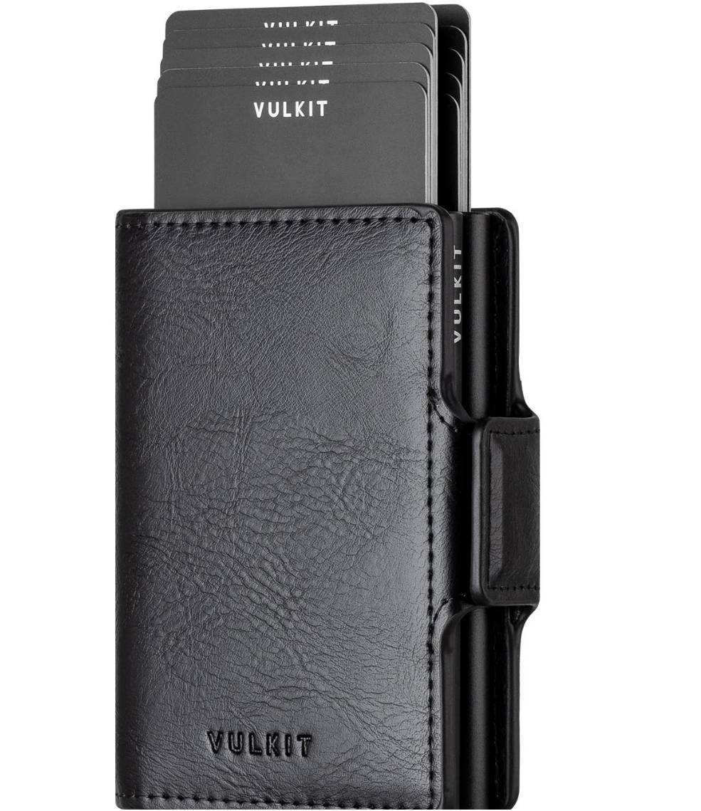 1772386447_5782.png VULKIT VC200D- Double Aluminum Card Holders for more Storage Wallet - Cross Black - Image 1